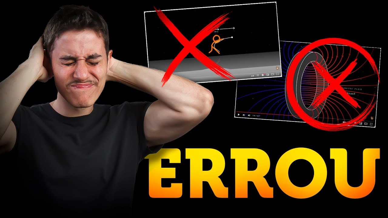Thumbnail: React Animação vs Física | Alan Becker
