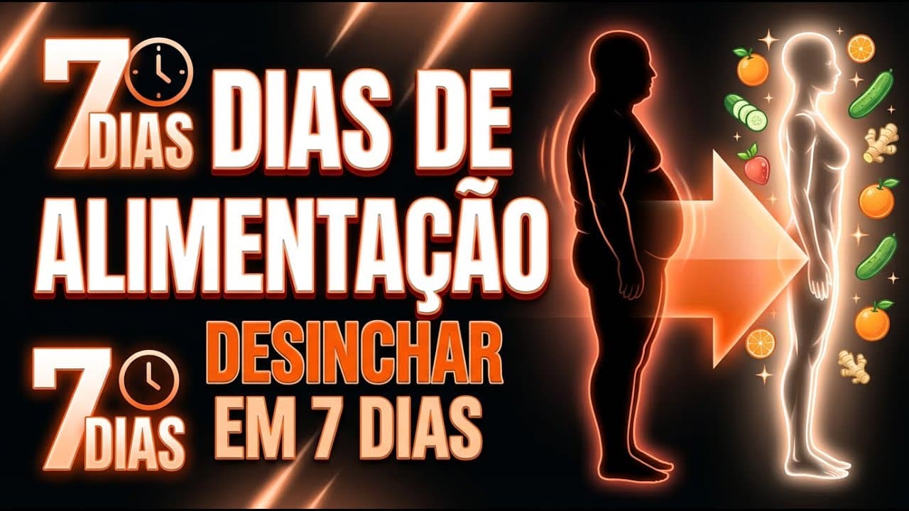 Thumbnail: Dicas de Alimentação | Desinchar em 7 Dias: O Guia Definitivo Contra Retenção e Inchaço