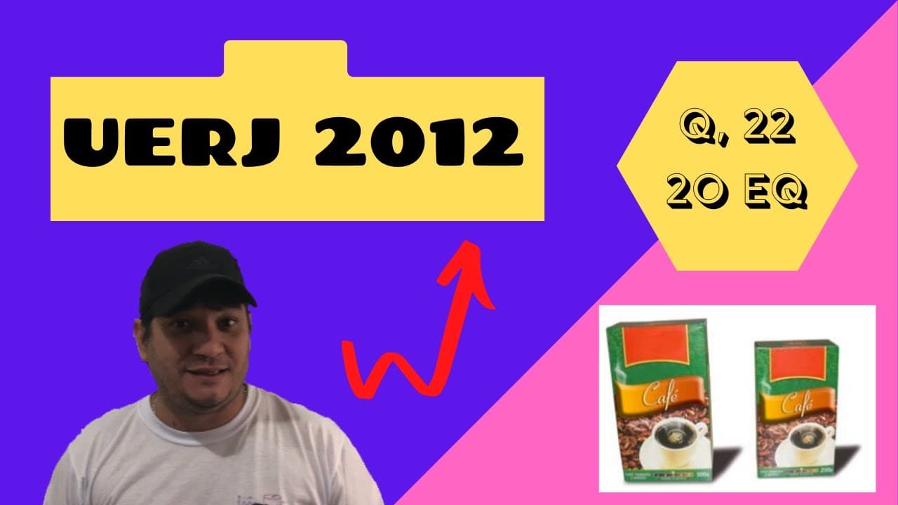 Thumbnail: UERJ 2012 Questão 22 2o  EQ - Matemática Semelhança de sólidos Geometria Espacial Café