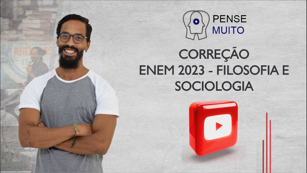 Thumbnail: Resolução ENEM 2023 - Filosofia e Sociologia
