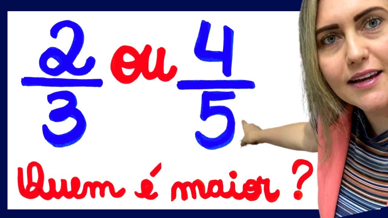 Thumbnail: SABE COMPARAR FRAÇÕES ?? VEM QUE EU TE ENSINO !! Matemática básica todo dia.📚🚀