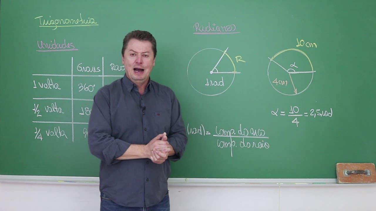 Thumbnail: Unidades Trigonométricas (Graus e Radianos) - Matemática para o ENEM