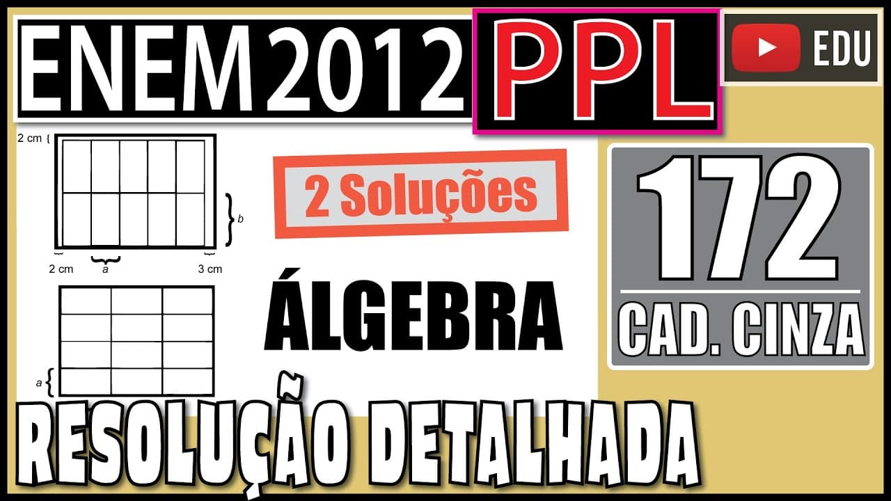Thumbnail: [ENEM 2012 PPL] 172 📓 ÁLGEBRA Em uma das paredes de um depósito existem compartimentos de mesmo