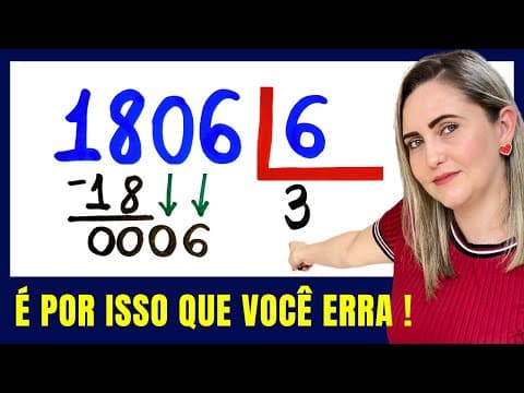 Thumbnail da aula: 🤯CUIDADO PARA NÃO FAZER ERRADO ESSA DIVISÃO!!  Matemática básica todo dia.📚🚀
