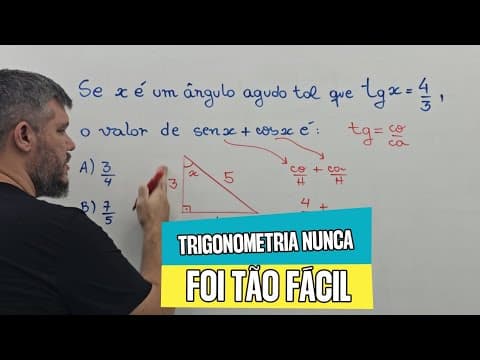 Thumbnail da aula: Linda questão de TRIGONOMETRIA - Com macete incrível!