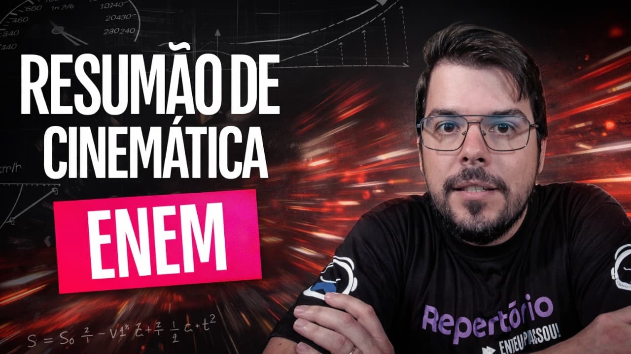 Thumbnail: Resumão: Cinemática para o Enem