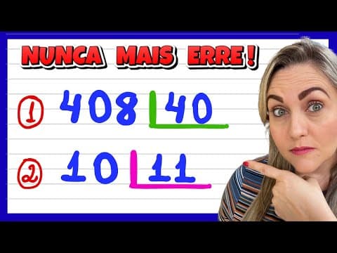 Thumbnail da aula: APRENDA COMO FAZER DIVISÃO!! DIVISÃO PARA INICIANTES ! EXPLICAÇÃO PARA APRENDER MATEMÁTICA AGORA!