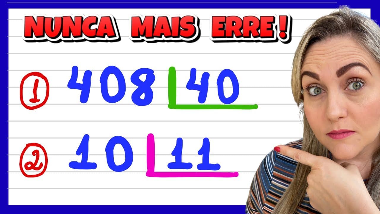 Thumbnail: APRENDA COMO FAZER DIVISÃO!! DIVISÃO PARA INICIANTES ! EXPLICAÇÃO PARA APRENDER MATEMÁTICA AGORA!