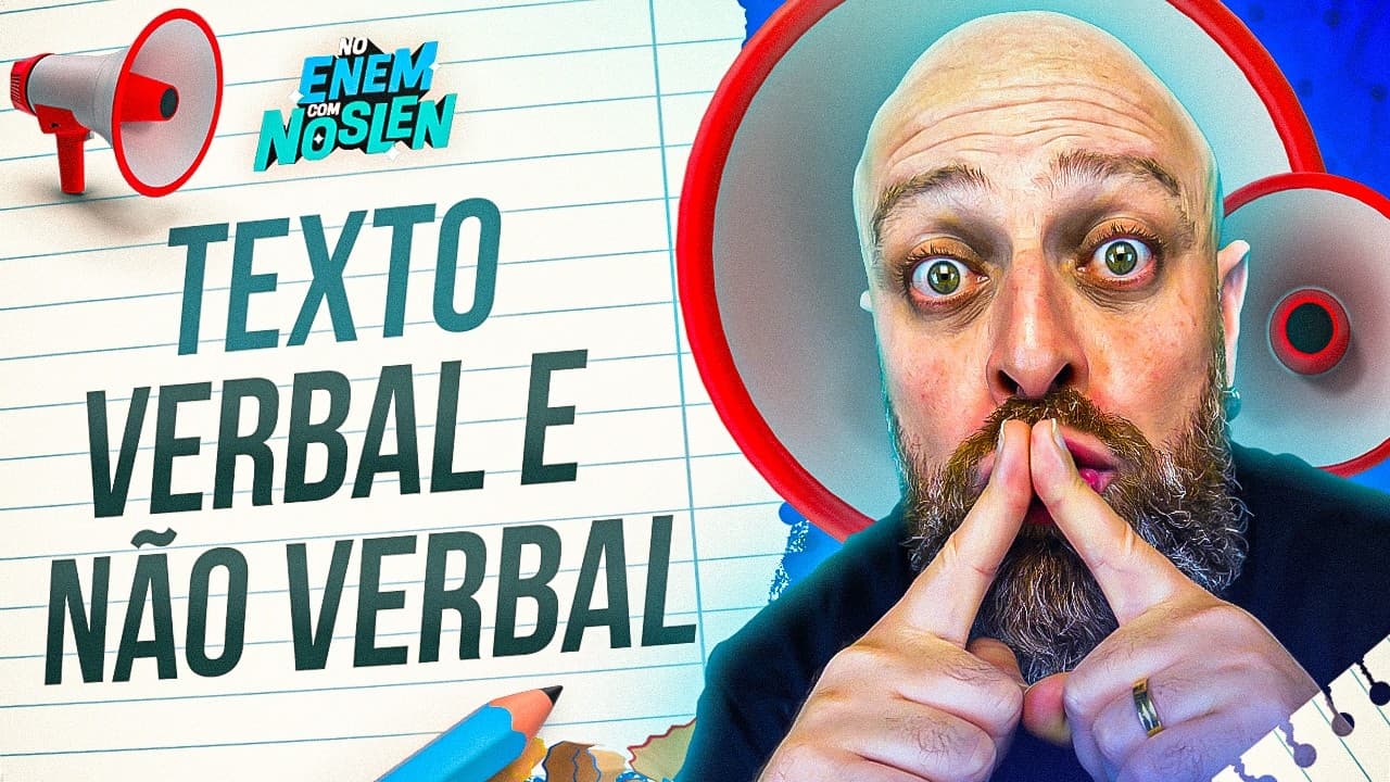 Thumbnail: Enem | Exercícios de Texto Verbal e Não Verbal - [Professor Noslen] #professornoslen #enem