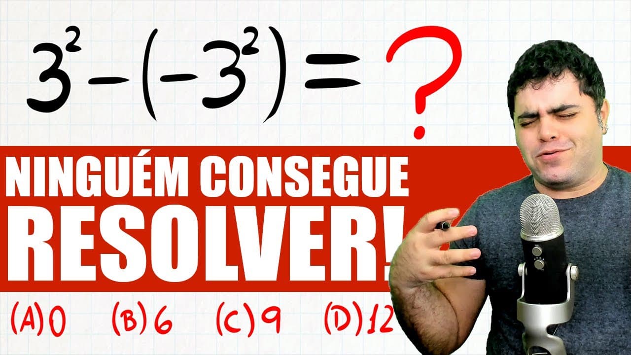 Thumbnail: ⚠️ NINGUÉM CONSEGUE RESOLVER Esse Desafio Bugante de Matemática 🤯 Você Consegue Resolver?