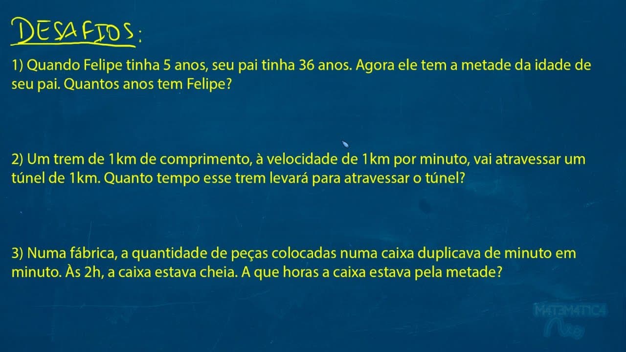 Thumbnail: Resposta do Desafio MEF 11 - RESOLUÇÃO DE PROBLEMAS MATEMÁTICOS