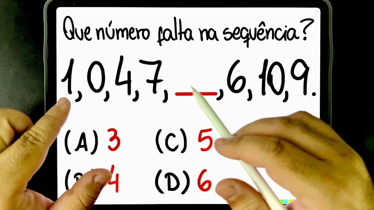 Thumbnail: 🔥 Você consegue DESBUGAR essa SEQUÊNCIA NUMÉRICA LÓGICA? Treine seu RACIOCÍNIO LÓGICO MATEMÁTICO!