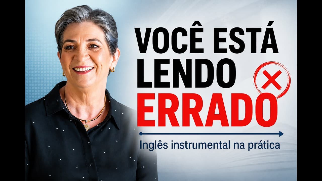 Thumbnail: Curso de Inglês Instrumental - Veja Aula 1 - Marta Garcia