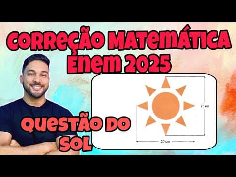 Thumbnail da aula: ENEM 2025 - MATEMÁTICA | UM ARTISTA, QUE COSTUMA FAZER DESENHOS COM AREIA NA PRAIA, PEDIU A UM...