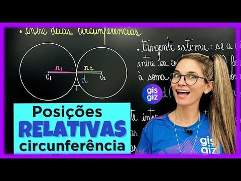 Thumbnail da aula: CIRCUNFERÊNCIA | POSIÇÕES RELATIVAS À CIRCUNFERÊNCIA | SECANTE, EXTERNA E TANGENTE