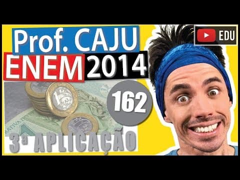 Thumbnail da aula: [ENEM 2014 3Ap] 162 📓 RAZÃO E PROPORÇÃO Desde 2005, o Banco Central não fabrica mais a nota de 1