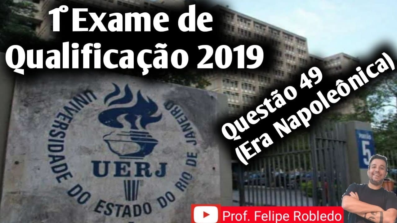 Thumbnail: Aula de História: UERJ 1° Exame de Qualificação (2019)