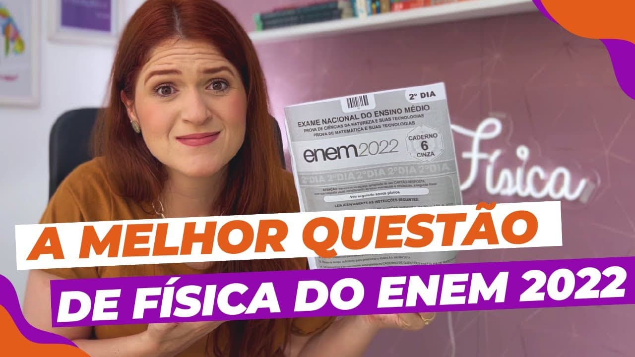 Thumbnail: Questão de física ENEM 2022 - O manual de uma ducha elétrica informa seus três níveis de aquecimento