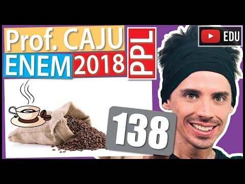 Thumbnail da aula: [ENEM 2018 PPL] 138 📓 PORCENTAGEM Um torrefador comprou uma saca de 60 kg de café especial cru