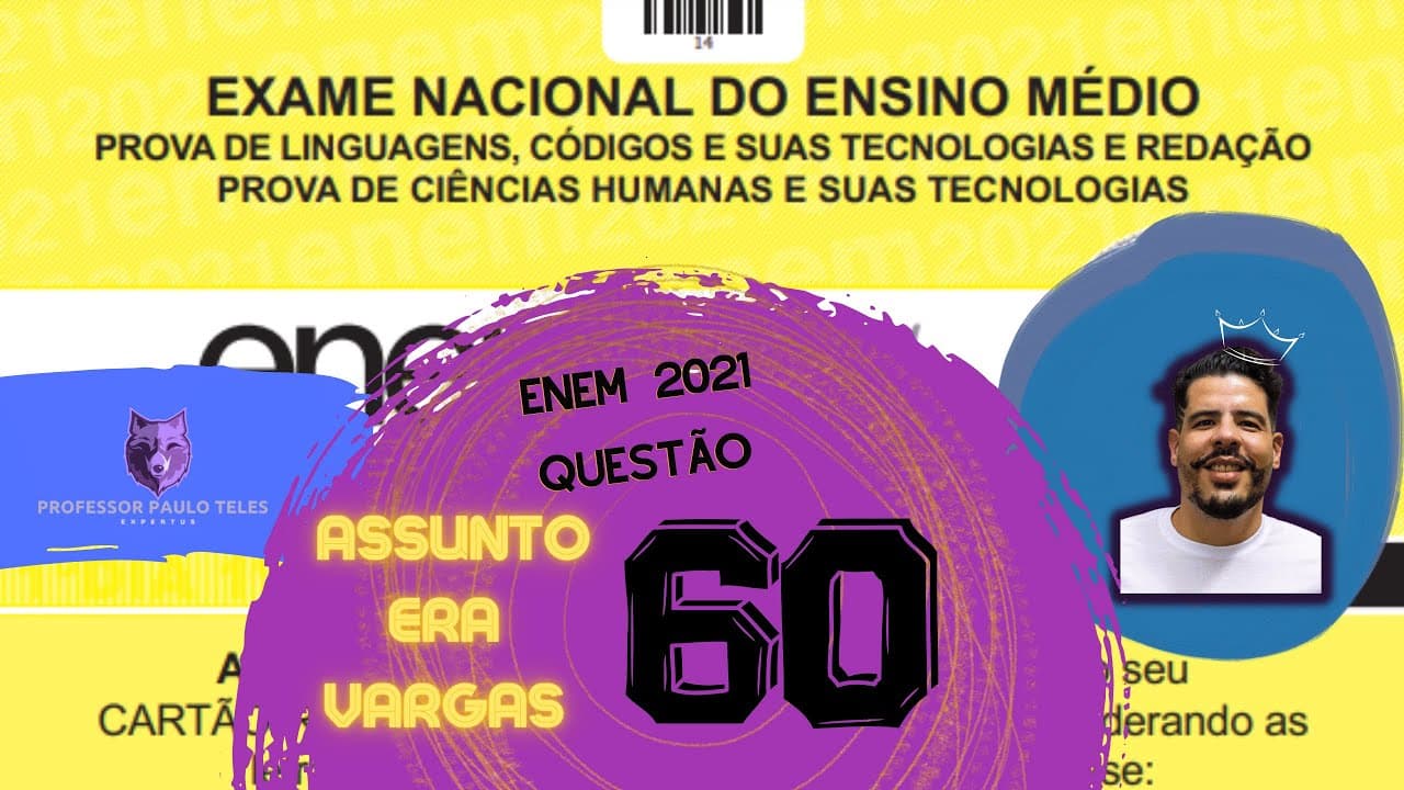 Thumbnail: Resolução Enem 2021 - Humanas Questão 60