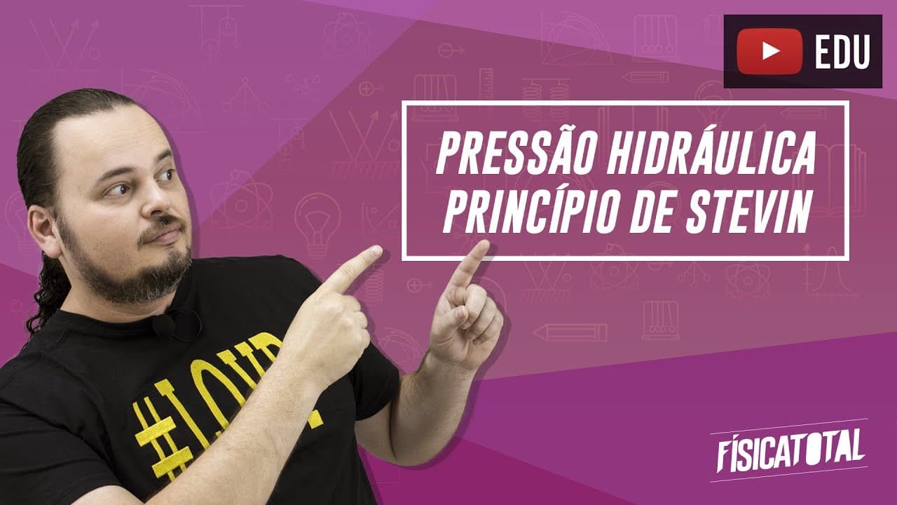 Thumbnail: Hidrostática | Pressão hidrostática | princípio de Stevin | Física em Questões 074