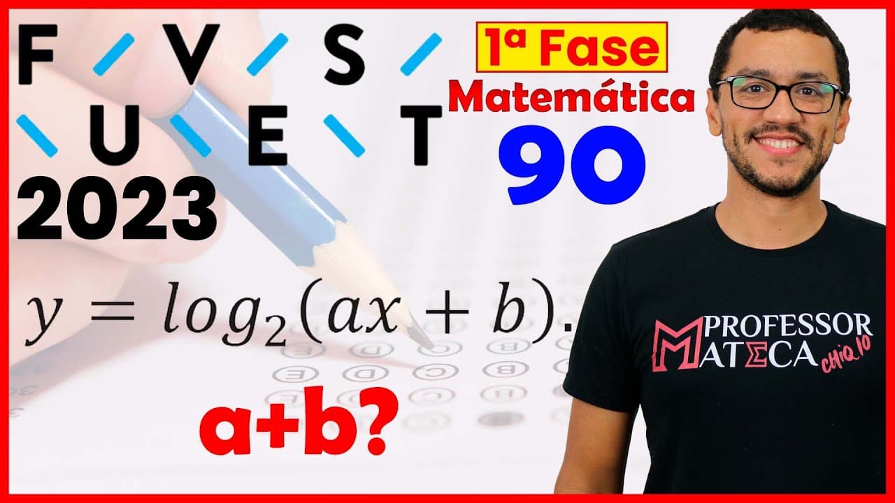 Thumbnail: FUVEST 2023 | Primeira Fase | Resolução Matemática | Questão 90 - Valor de a+b