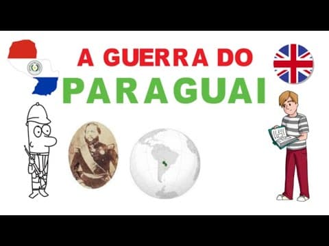 Thumbnail da aula: O MAIOR CONFLITO DA AMÉRICA DO SUL - A Guerra do Paraguai em desenho #guerra