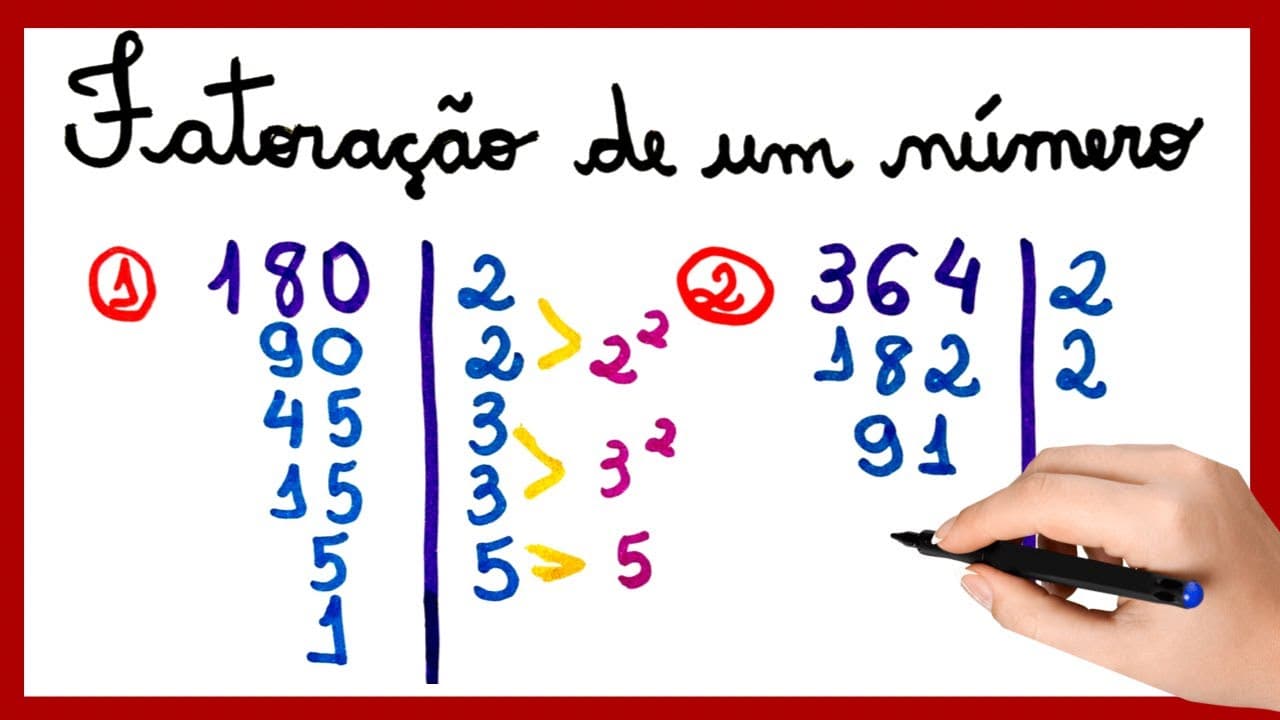 Thumbnail: FATORAÇÃO DE UM NÚMERO!!! Vou te ensinar de forma simples a fatorar um número !!!