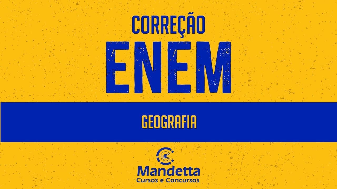 Thumbnail: ENEM 2018 - Correção da Prova de Geografia