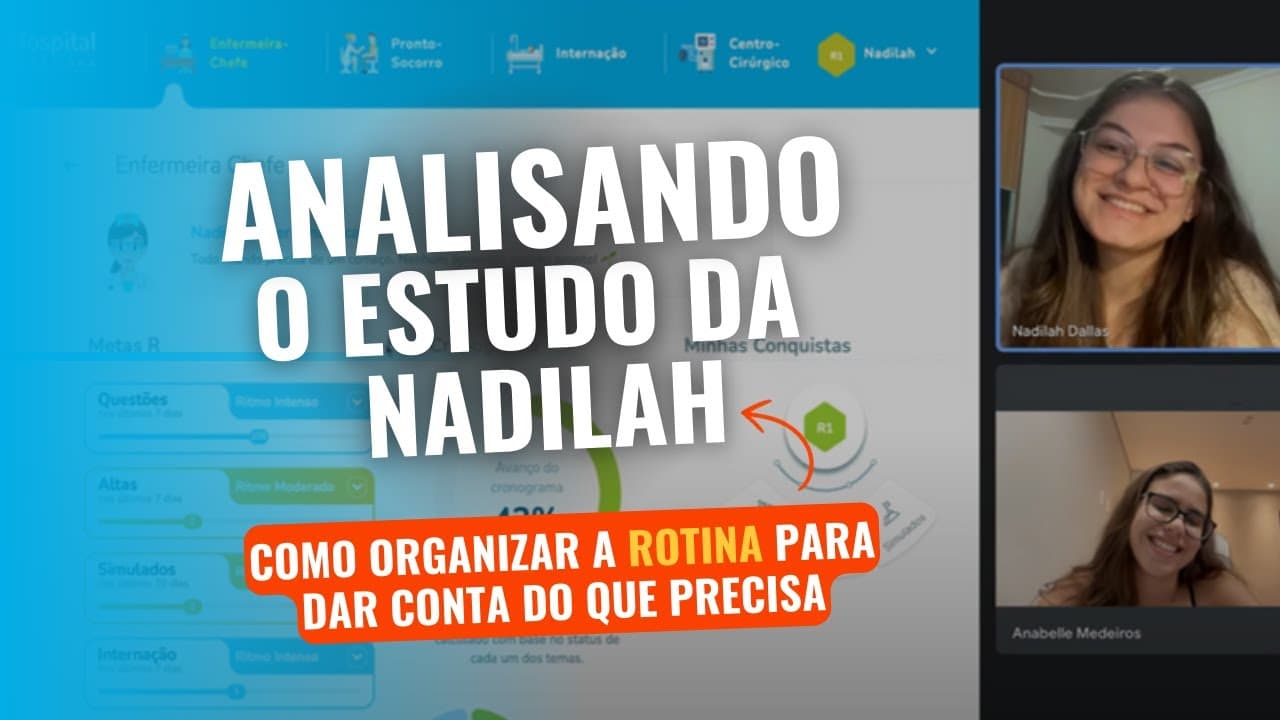Thumbnail: Como organizar a ROTINA para dar conta do que PRECISA | Analisando o estudo da Nadilah