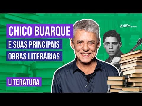 Thumbnail da aula: CHICO BUARQUE: principais obras literárias | Resumo de Literatura para o Enem | Camila Zuchetto