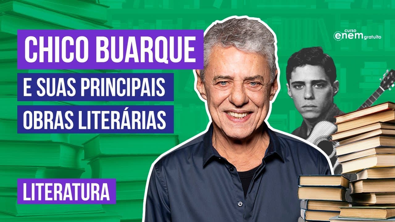 Thumbnail: CHICO BUARQUE: principais obras literárias | Resumo de Literatura para o Enem | Camila Zuchetto