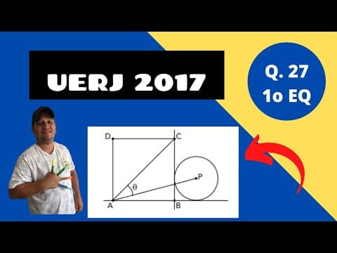 Thumbnail da aula: UERJ 2017 Questão 27 1o  EQ   Matemática Trigonometria
