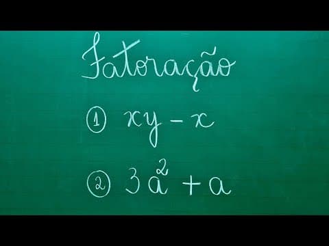 Thumbnail da aula: FATORAÇÃO - FATOR COMUM EM EVIDÊNCIA - Professora Angela Matemática
