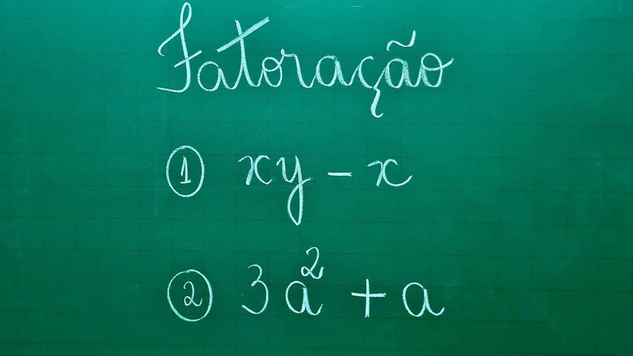 Thumbnail: FATORAÇÃO - FATOR COMUM EM EVIDÊNCIA - Professora Angela Matemática