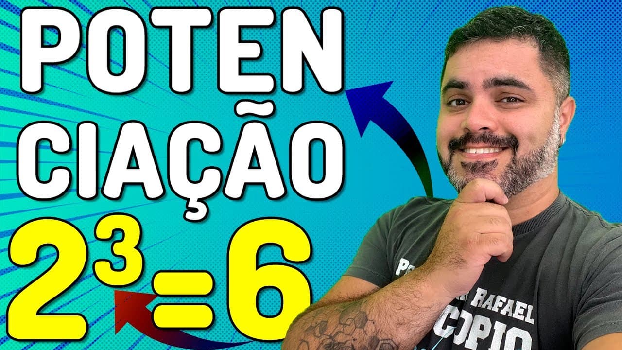 Thumbnail: 🟦 POTENCIAÇÃO E PROPRIEDADES DA POTENCIAÇÃO NA PRÁTICA | Matemática Básica do Zero | Aula 5