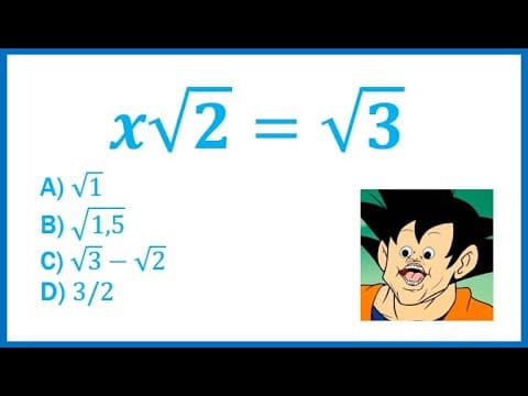 Thumbnail da aula: 🔥 Sabe como resolver essa equação??? Questão de concurso!!!