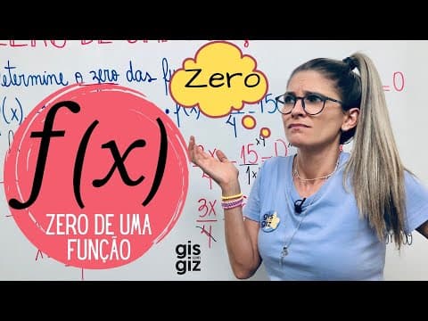 Thumbnail da aula: ZERO DE UMA FUNÇÃO AFIM - PRIMEIRO 1º GRAU \Prof. Gis/ - AULA 4