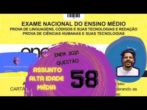 Thumbnail da aula: Resolução Enem 2021 - Humanas Questão 58