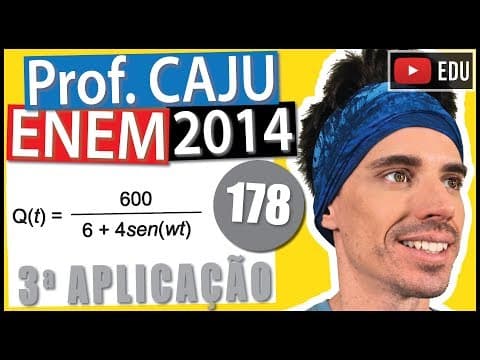 Thumbnail da aula: [ENEM 2014 3Ap] 178 📓 TRIGONOMETRIA A quantidade de certa espécie de crustáceos, medida em toneladas