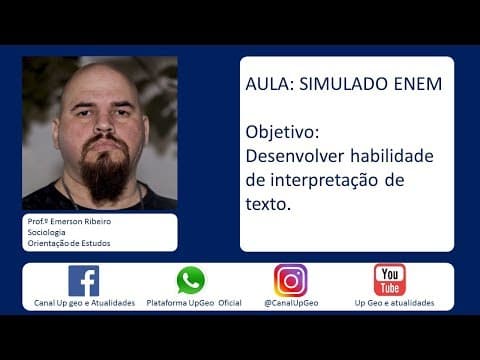 Thumbnail da aula: Questões comentadas: SOCIOLOGIA 2 - ENEM 2018