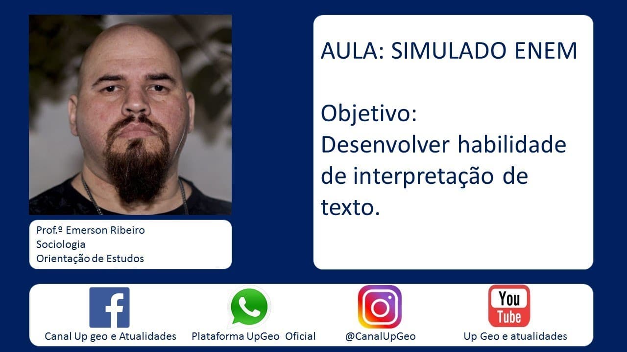Thumbnail: Questões comentadas: SOCIOLOGIA 2 - ENEM 2018