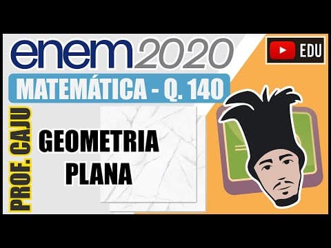 Thumbnail da aula: [ENEM 2020] 140 📘 GEOMETRIA PLANA O proprietário de um apartamento decidiu instalar porcelanato no