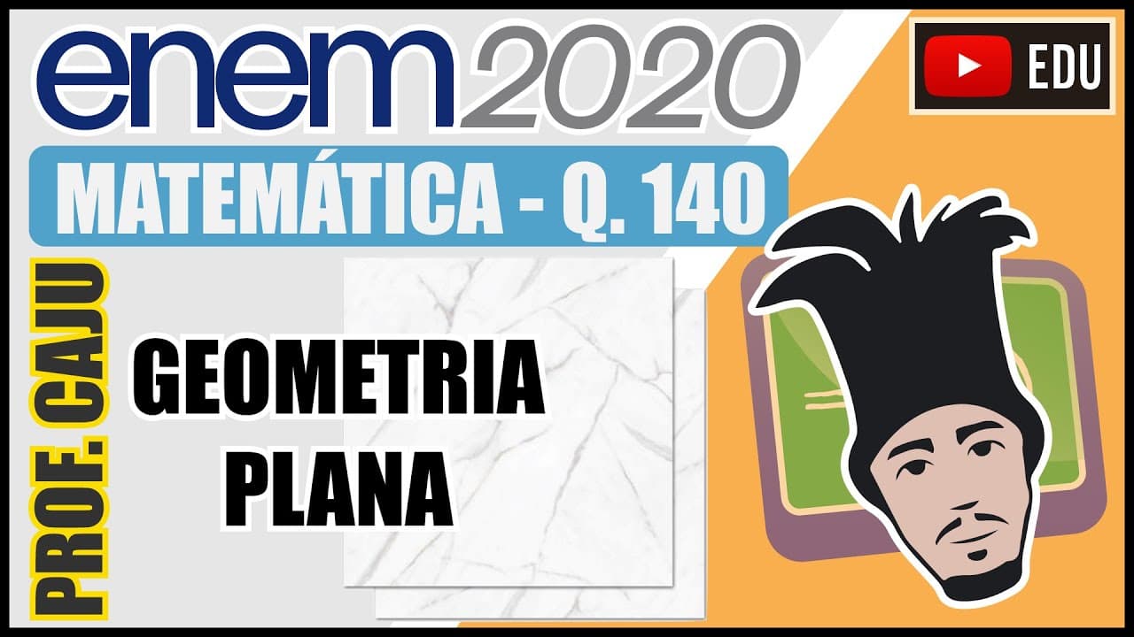 Thumbnail: [ENEM 2020] 140 📘 GEOMETRIA PLANA O proprietário de um apartamento decidiu instalar porcelanato no