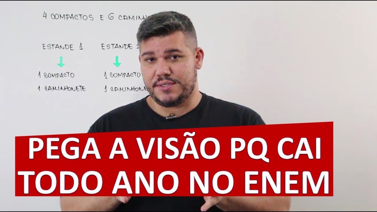 Thumbnail: 💡 ENEM 2018 - 165  (Azul) Matemática - Salão do Automóvel de São Paulo (Combinatória)