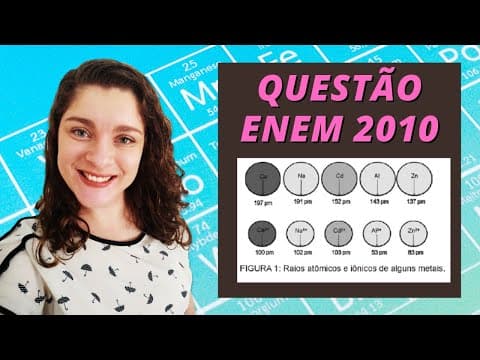 Thumbnail da aula: Questão de química Enem 2010 -  " O cádmio, presente nas baterias, pode chegar ao solo ...