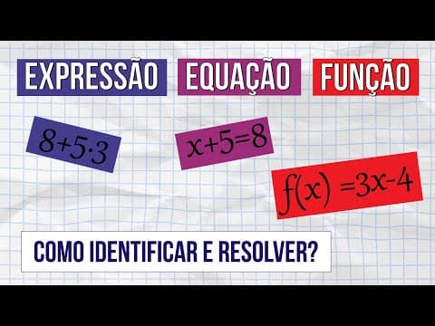 Thumbnail da aula: EXPRESSÃO, EQUAÇÃO E FUNÇÃO: como identificar e resolver? | Matemática para o Enem | Lucas Borguezan