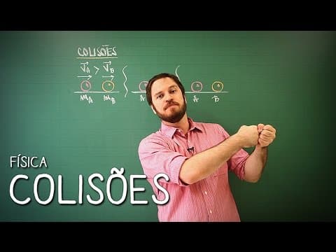 Thumbnail da aula: O que são Colisões? - Física | Descomplica