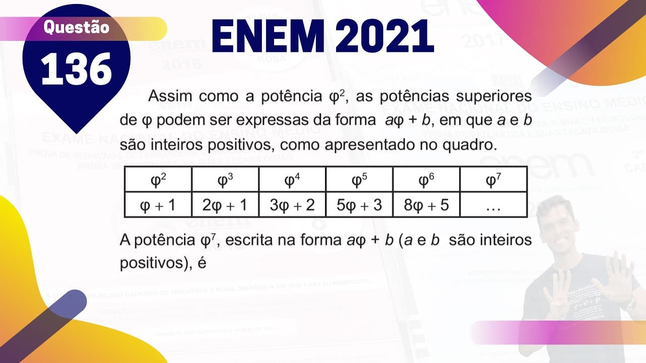 Thumbnail: (Q.136 | Azul) PROPORÇÃO ÁUREA - ENEM 2021