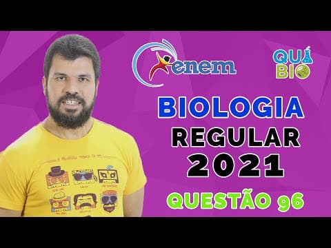 Thumbnail da aula: ENEM 2021 - Azul - Questão 96 - A sequência de nucleotídeos do RNA mensageiro presentes em um gene